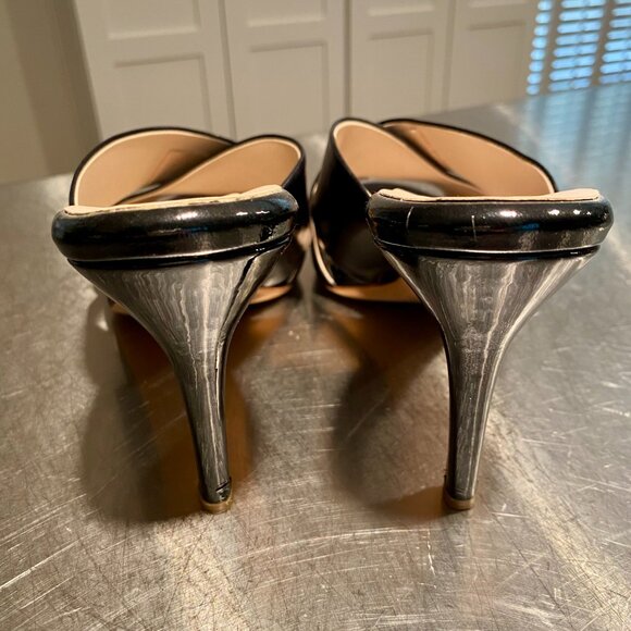 Joan Oloff 3.5" Heels, Black, size 39 UR, 8.5 US - Picture 4 of 5